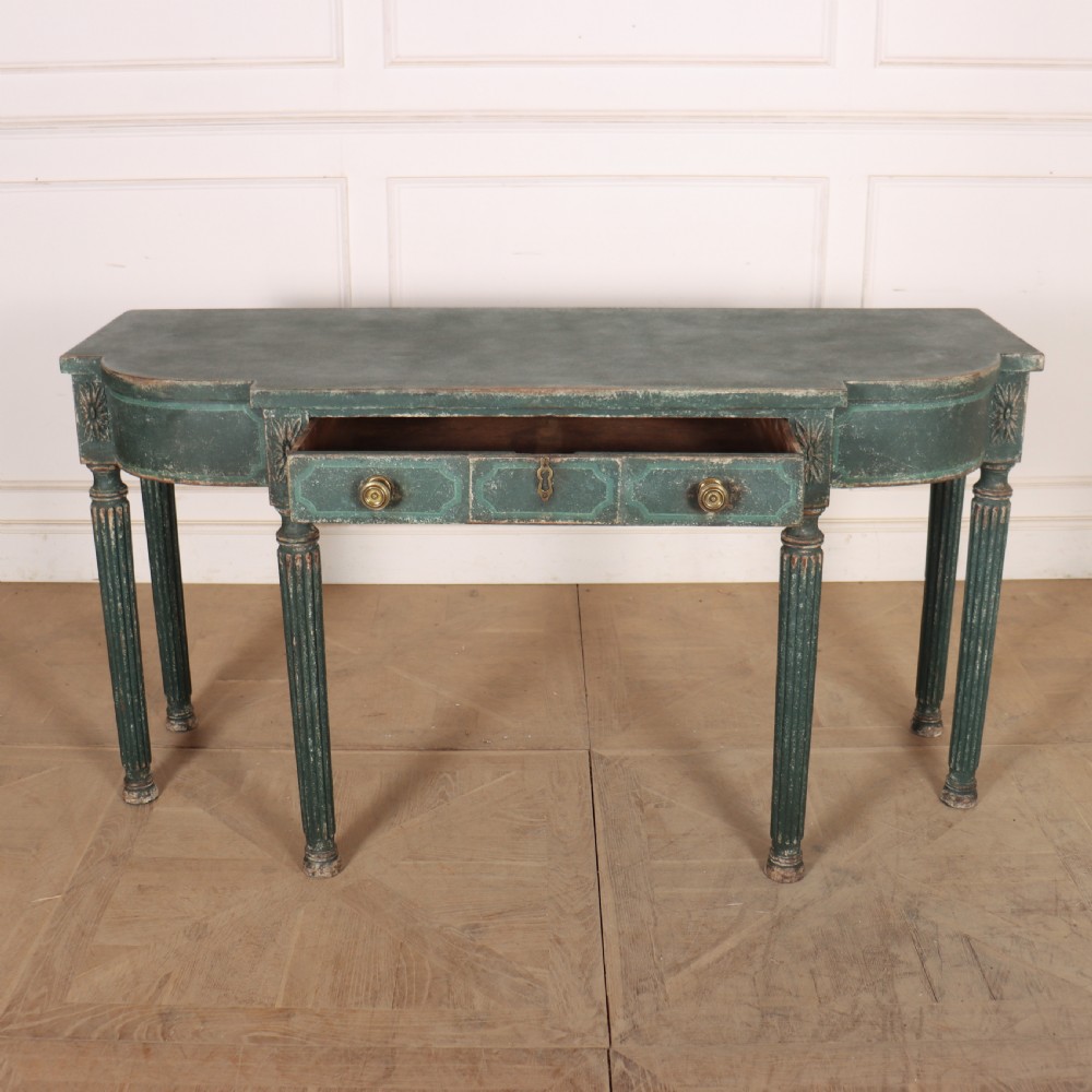 English Bow-end Console Table View X