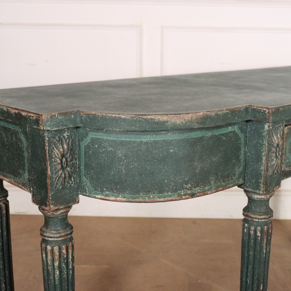 English Bow-end Console Table View XIII