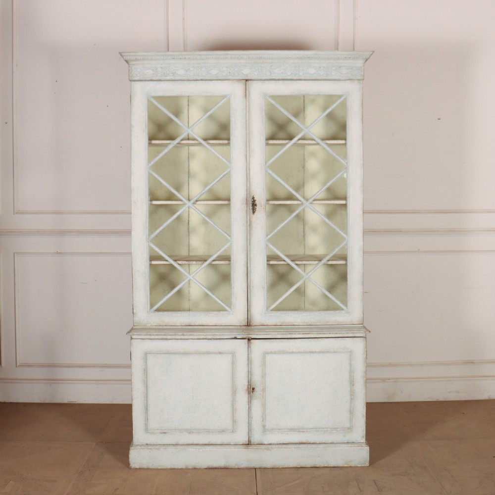 English Astragal Glazed Bookcase