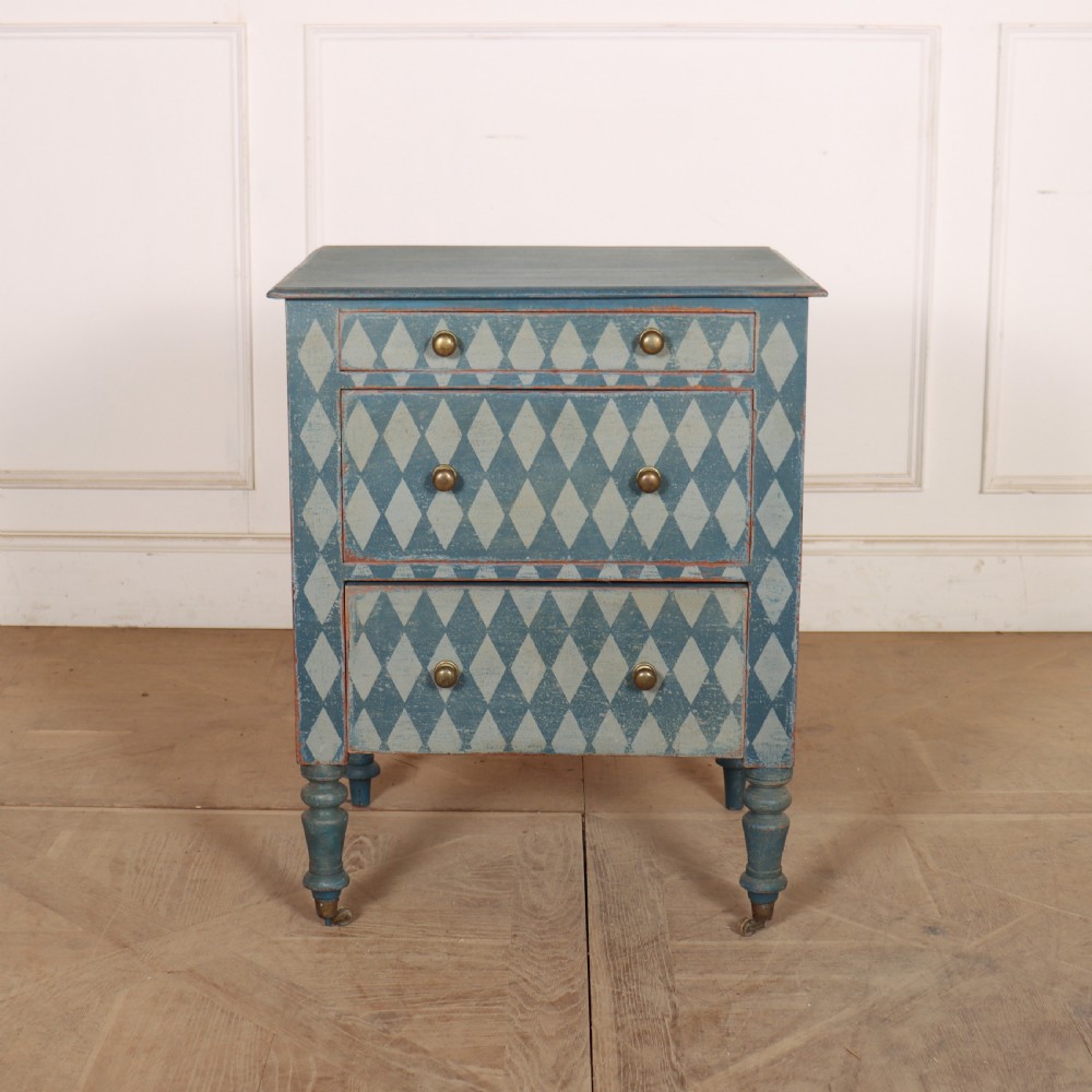 English Painted Bedside Chest