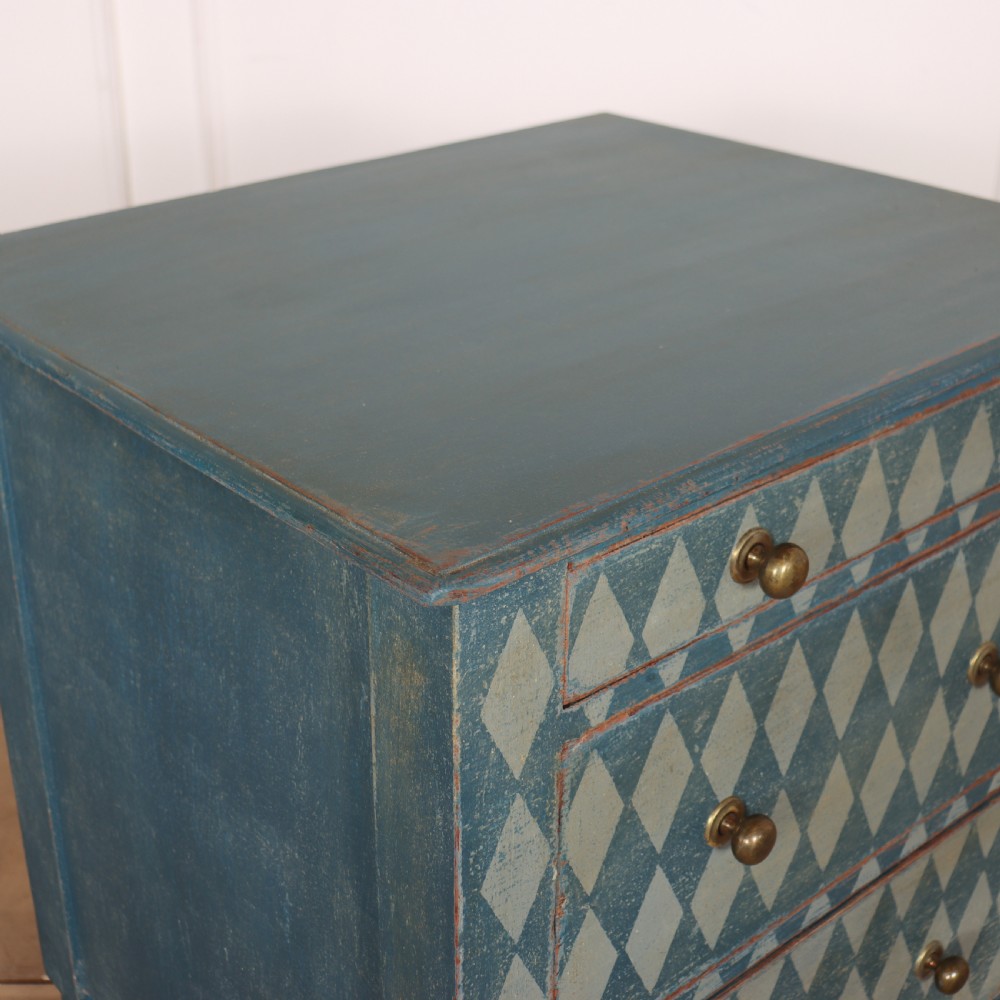 English Painted Bedside Chest View IV