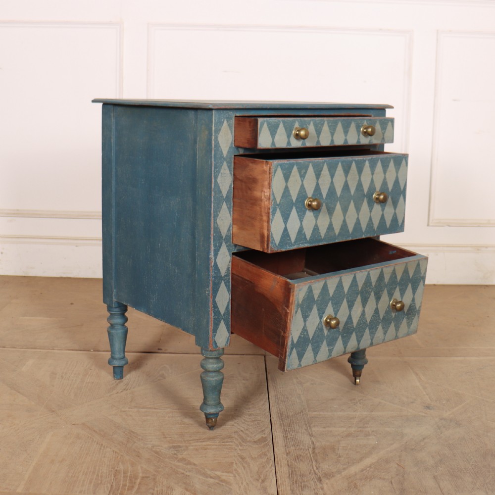 English Painted Bedside Chest View V