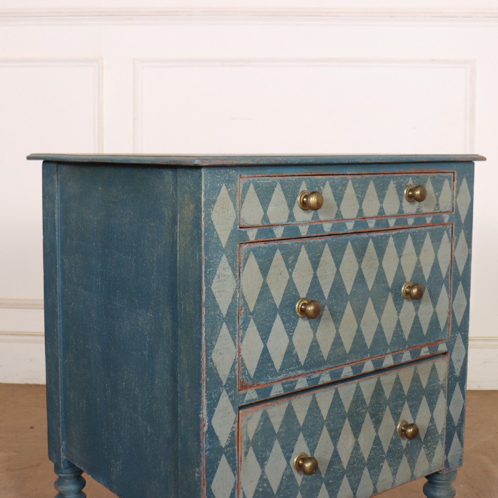 English Painted Bedside Chest View VI