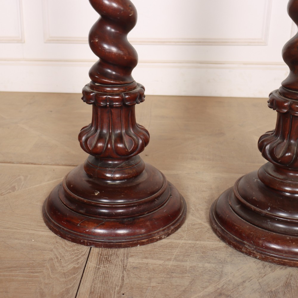 Pair of 19th Century German Candle Stands View II