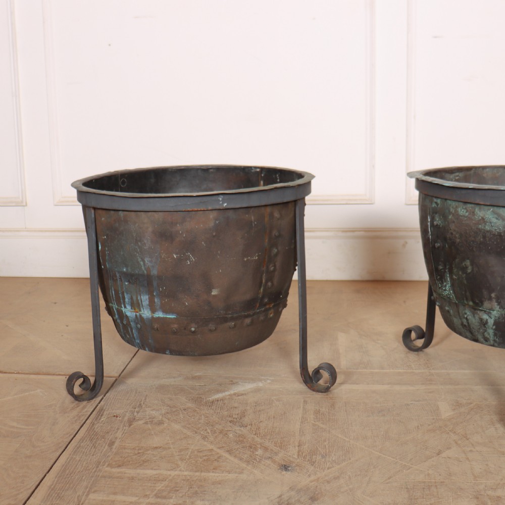 Pair of English Copper Planters View IV