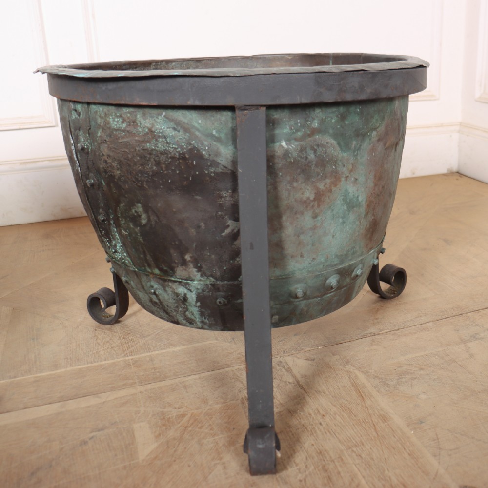 Pair of English Copper Planters View VIII