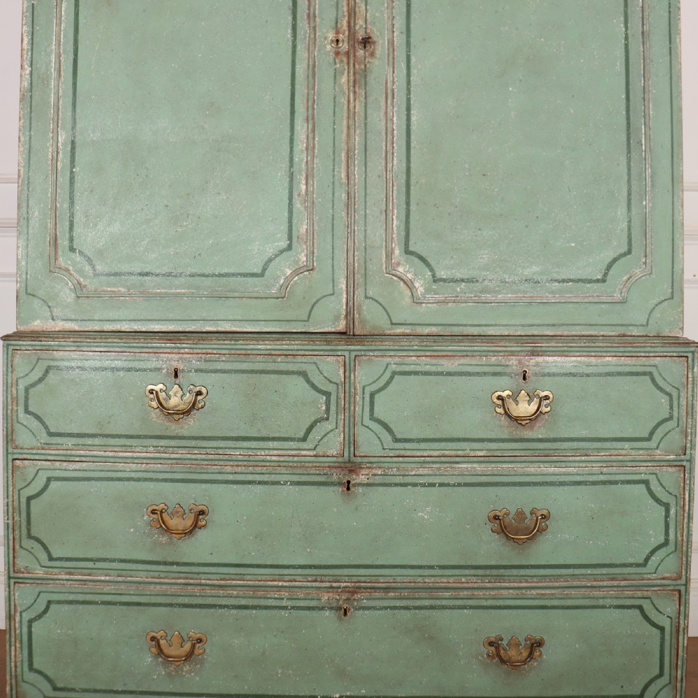 Georgian Painted Linen Cupboard View VI