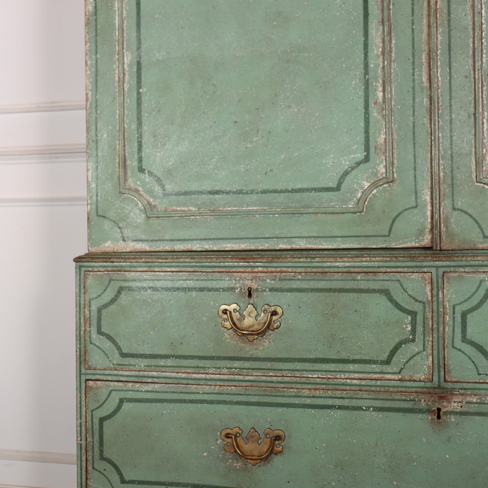 Georgian Painted Linen Cupboard View VII
