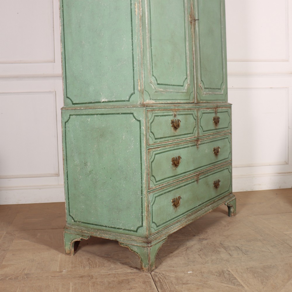 Georgian Painted Linen Cupboard View XIII