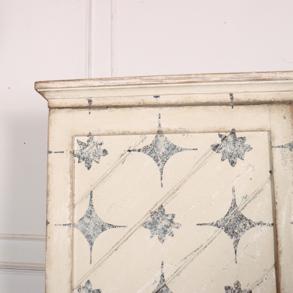 English Painted Linen Cupboard View II