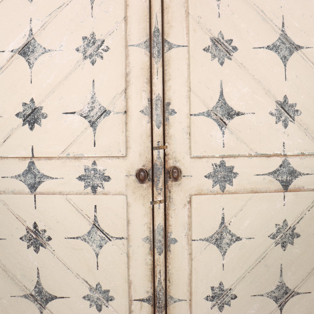 English Painted Linen Cupboard View IV