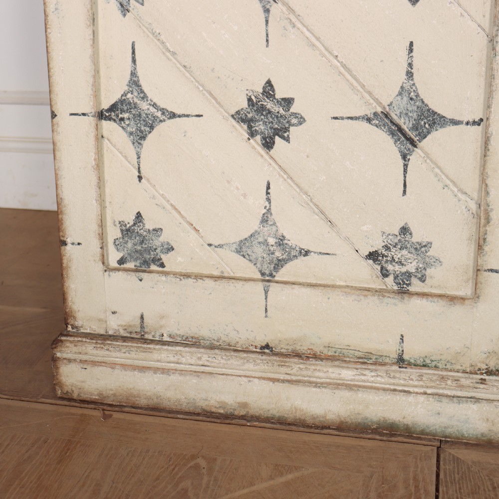 English Painted Linen Cupboard View V