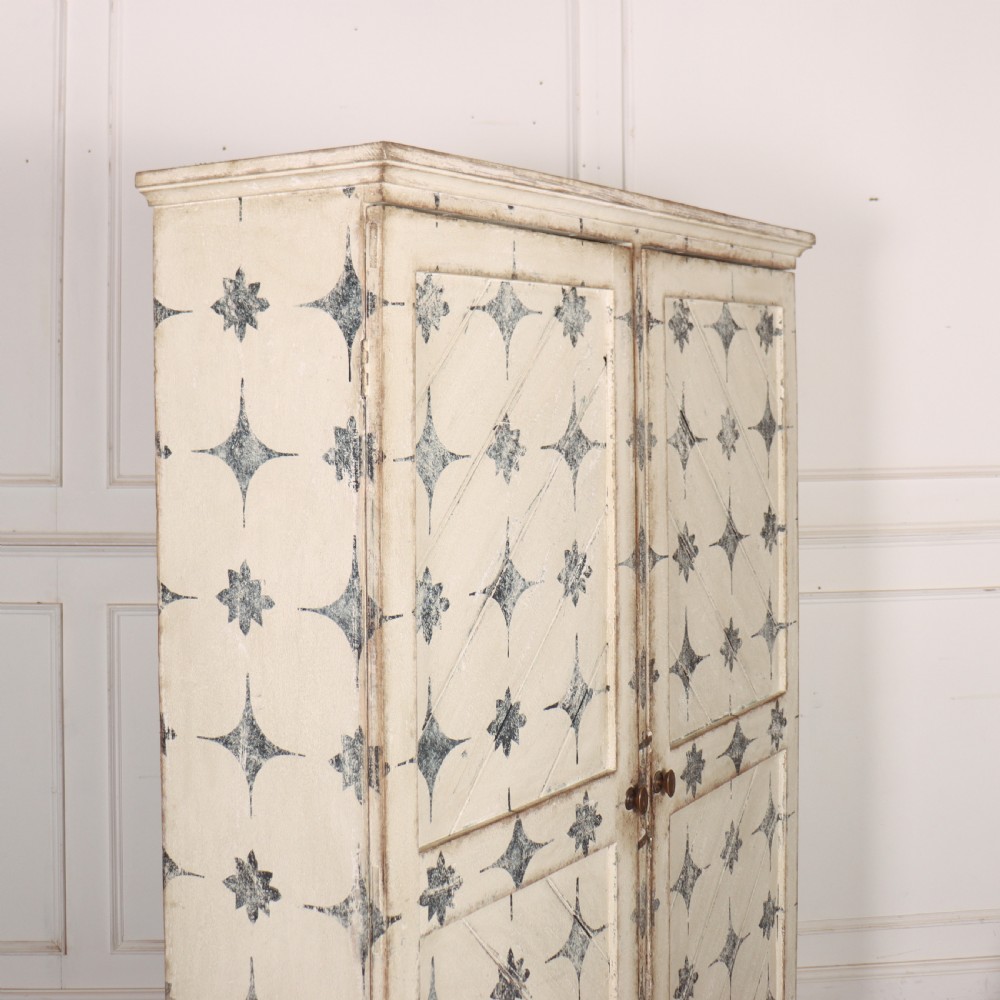 English Painted Linen Cupboard View VI