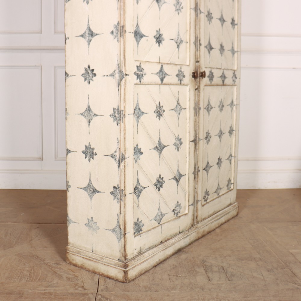 English Painted Linen Cupboard View VIII