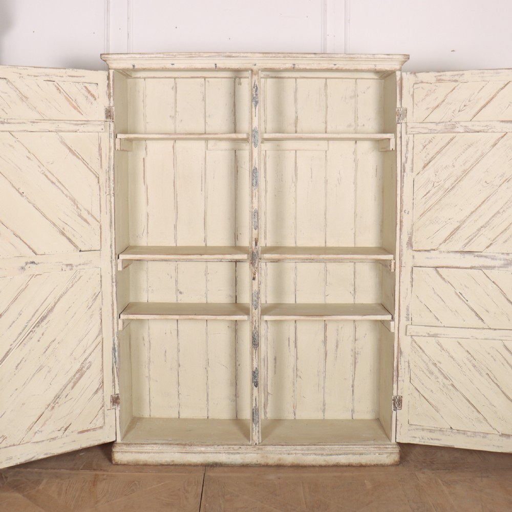 English Painted Linen Cupboard View IX