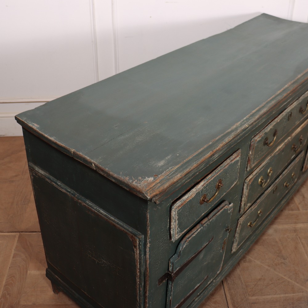 English Painted Dresser Base View XII