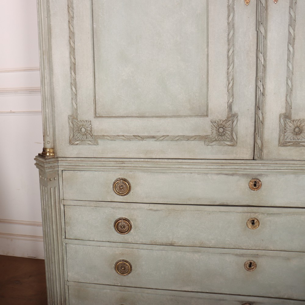 Dutch Painted Linen Cupboard View V