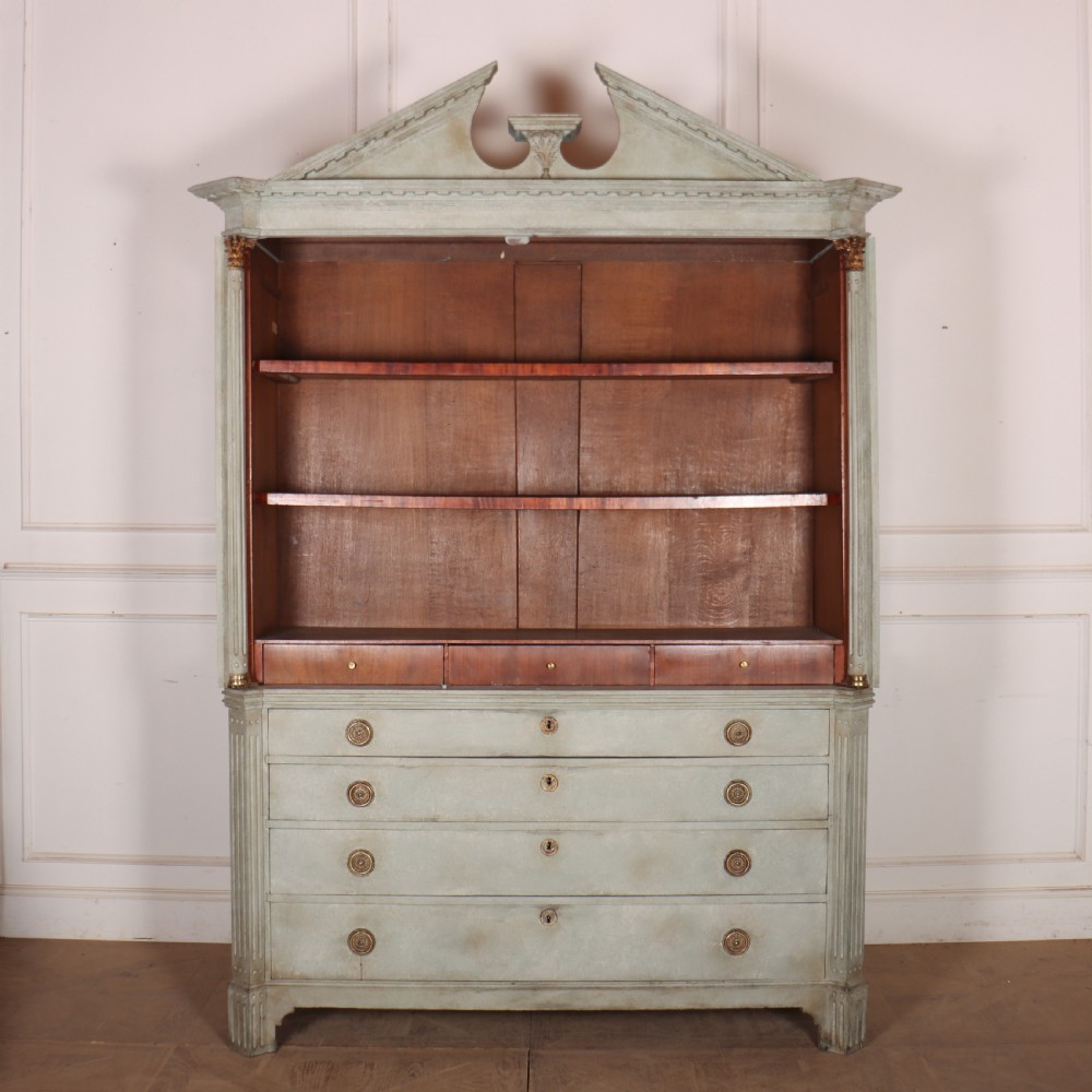 Dutch Painted Linen Cupboard View X