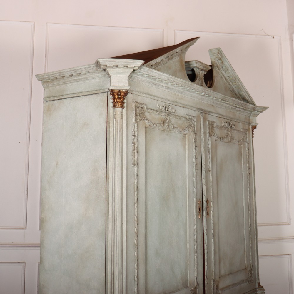 Dutch Painted Linen Cupboard View XI