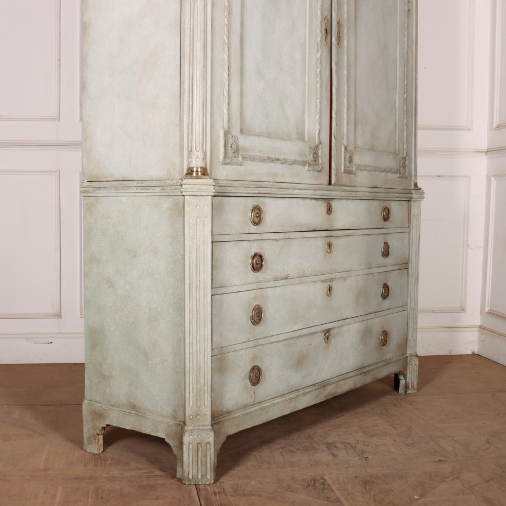 Dutch Painted Linen Cupboard View XII