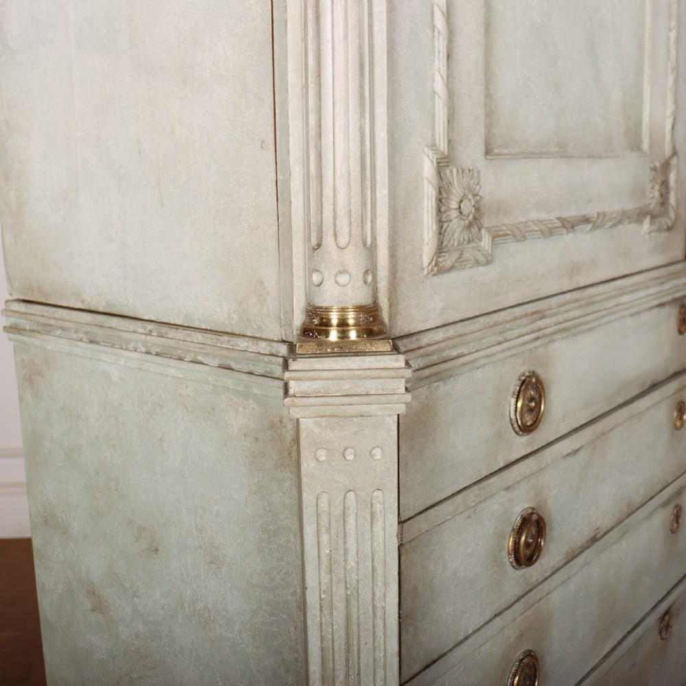 Dutch Painted Linen Cupboard View XIII