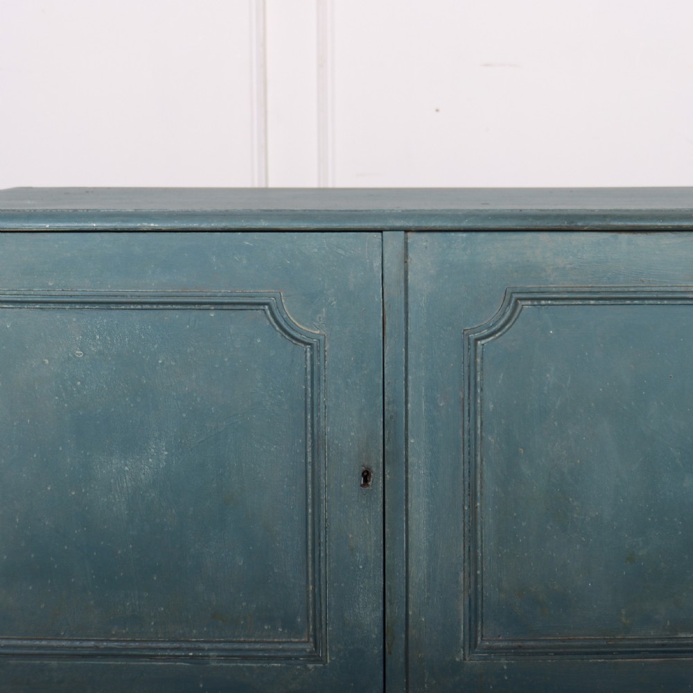 English Painted Low Cupboard View V