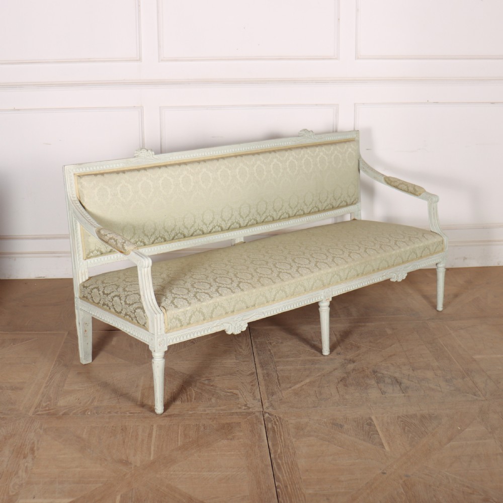 19th Century Swedish Carved Bench