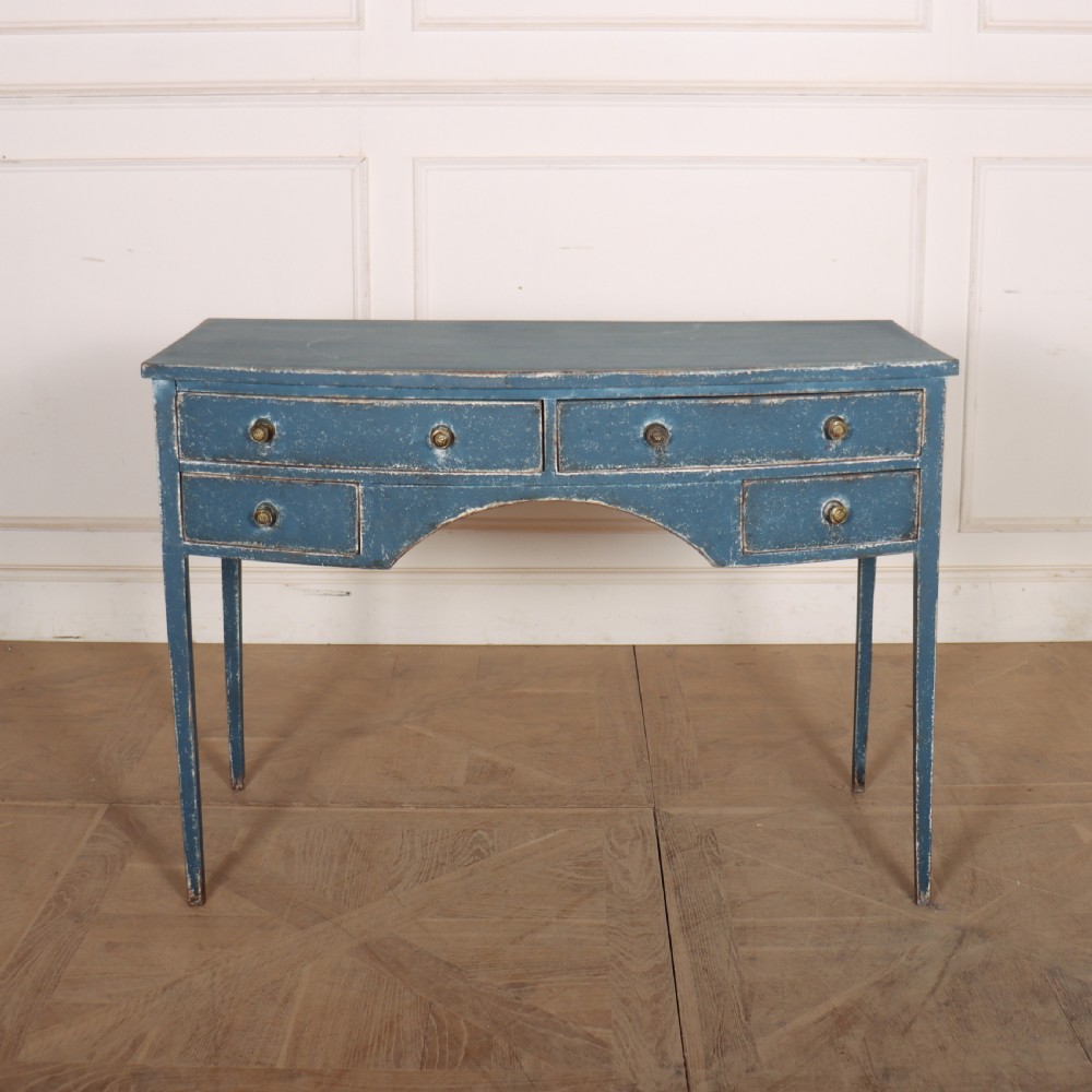 English Regency Bow Front Desk