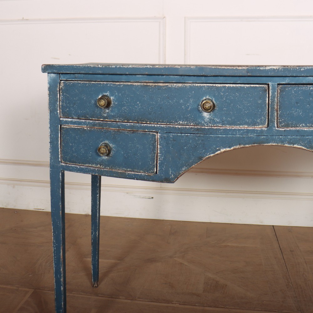 English Regency Bow Front Desk View II