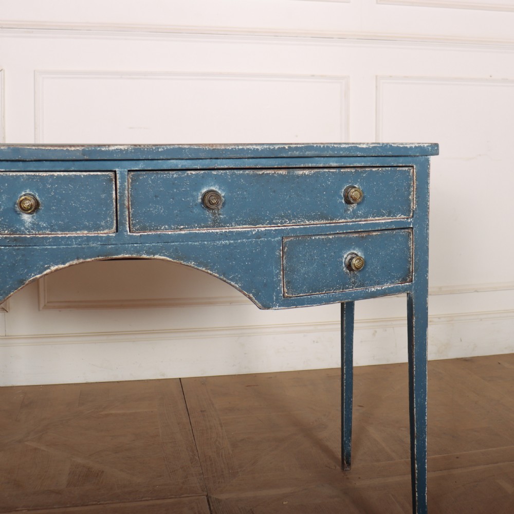 English Regency Bow Front Desk View III