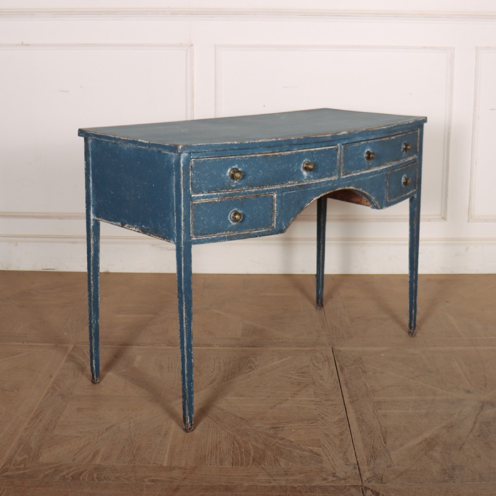 English Regency Bow Front Desk View IV