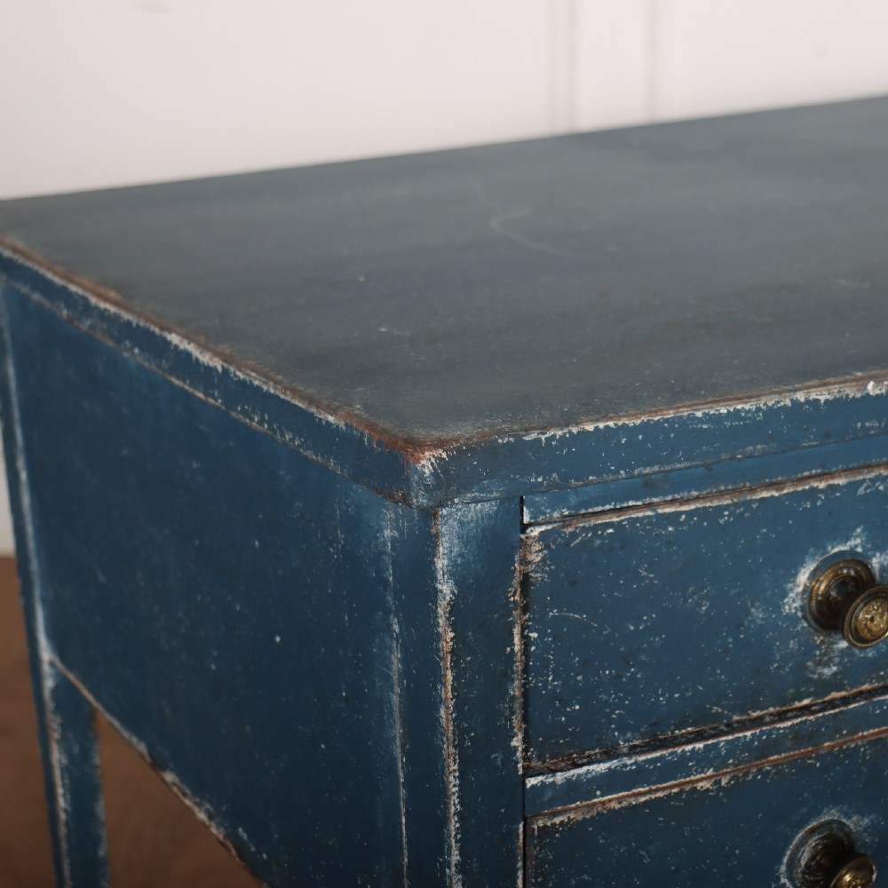 English Regency Bow Front Desk View V