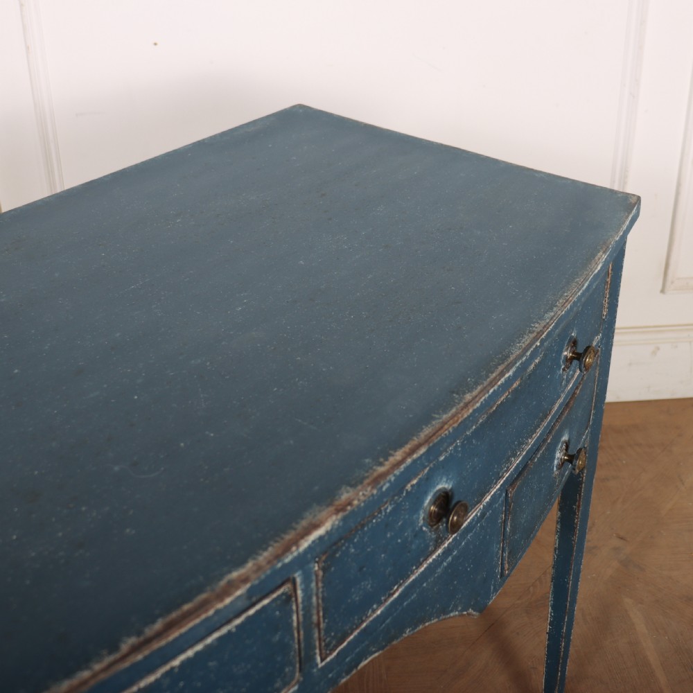English Regency Bow Front Desk View VII