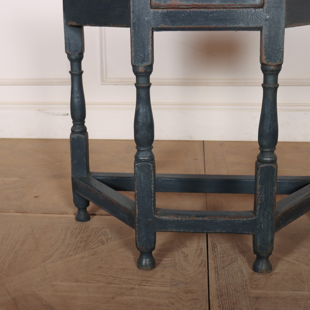 English Painted Demi-lune Console Table View III