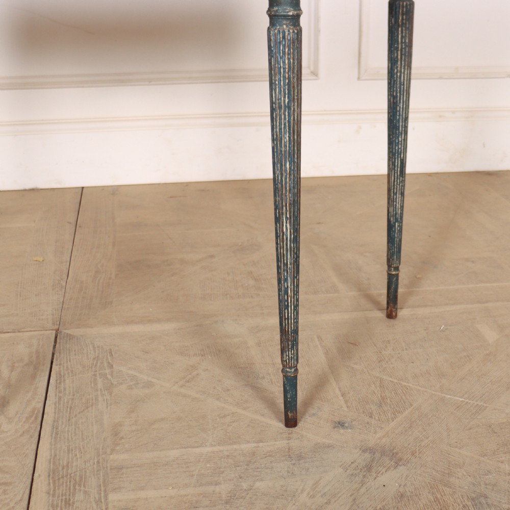 Swedish Painted Demi-lune Console Table View IV