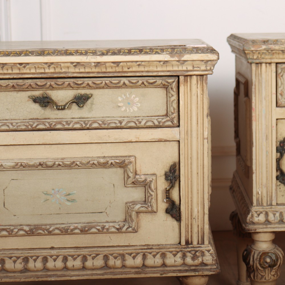 Pair of Italian Bedside Cabinets View II