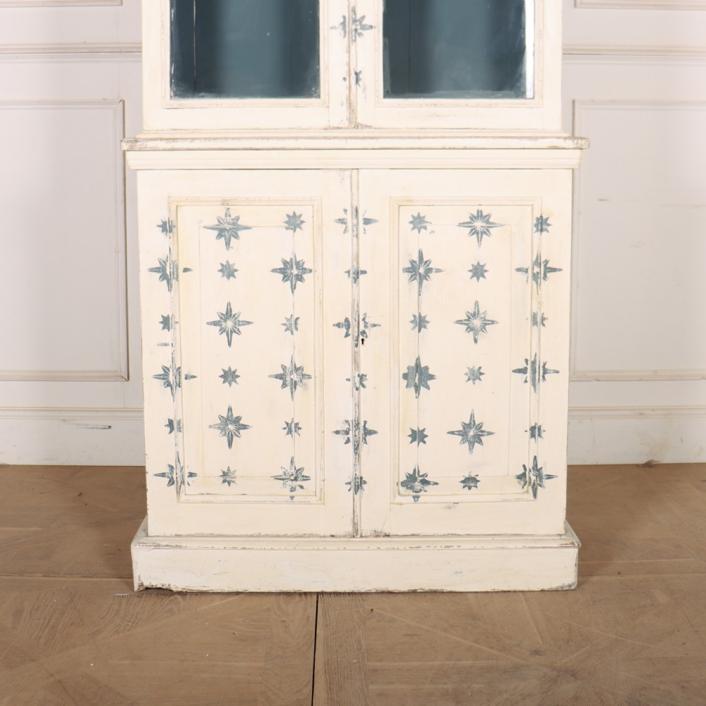 19th Century English Painted Bookcase View II