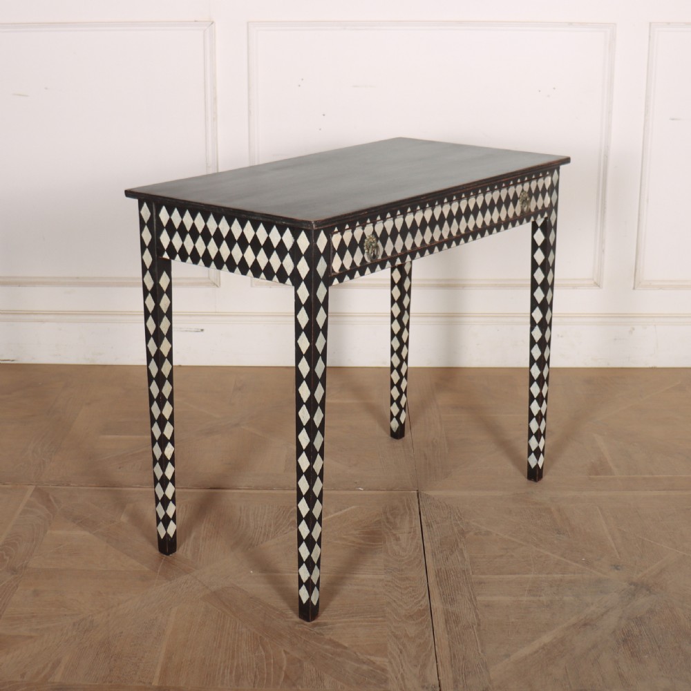 English Decorated Lamp Table View VI