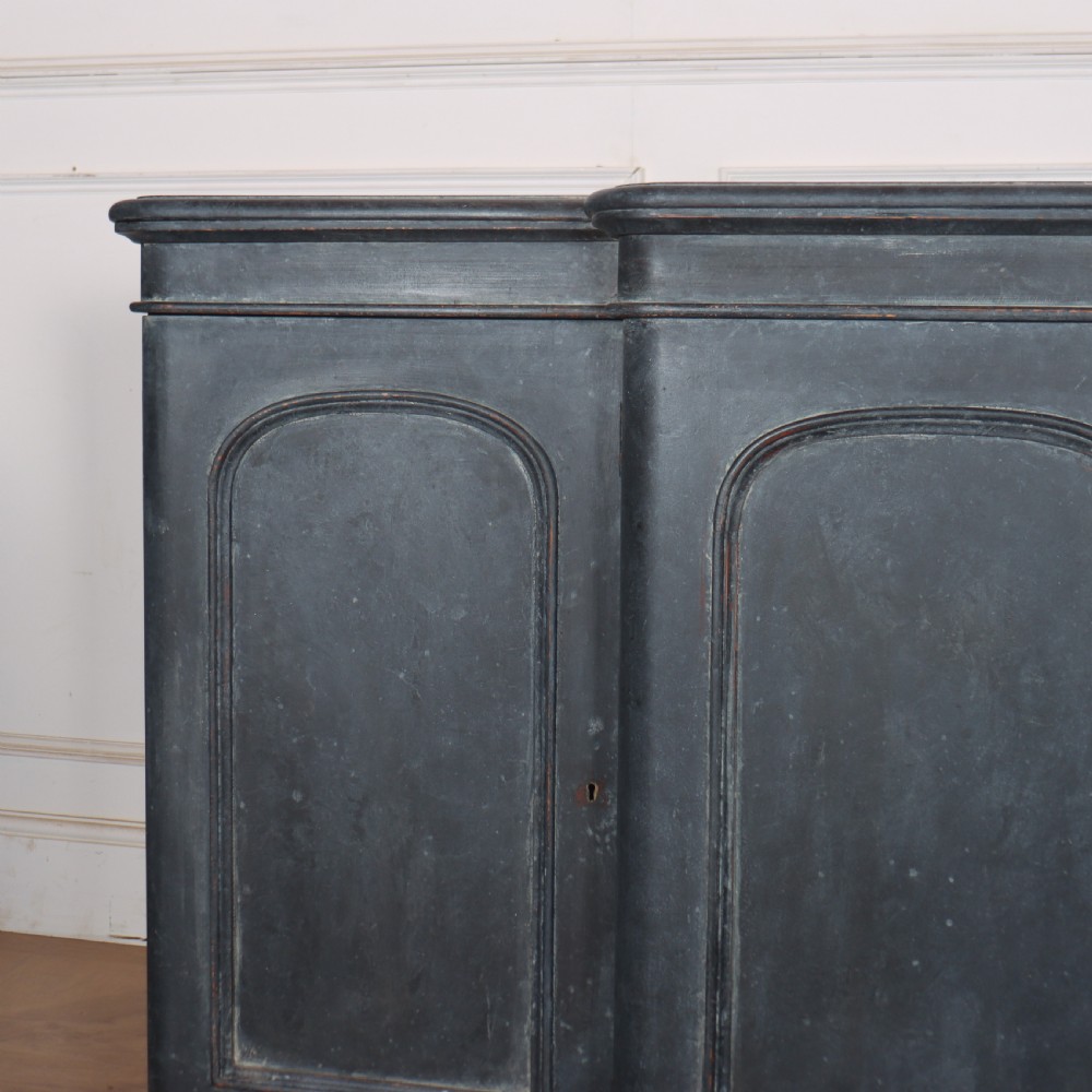English Breakfront Painted Dresser Base View II