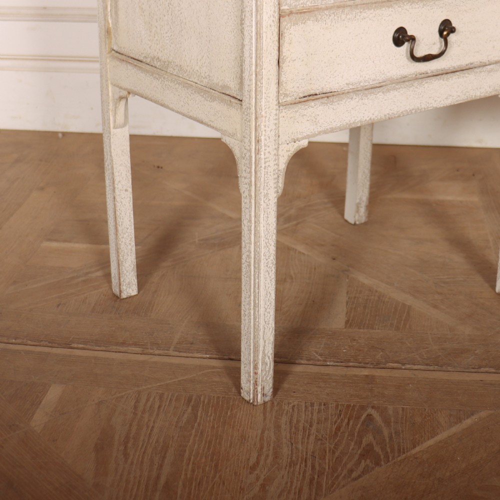 Pair of English Painted Bedside Chests View IV