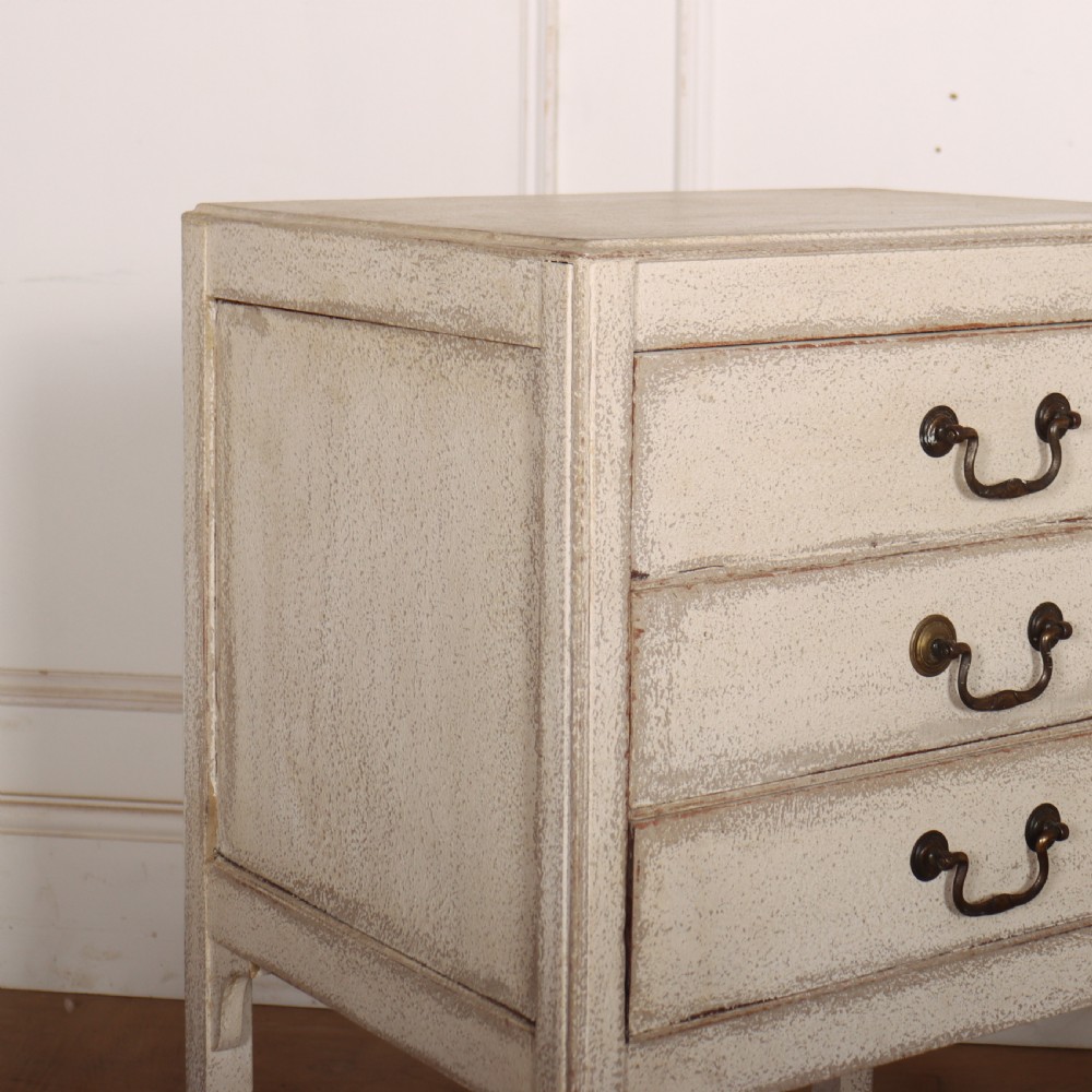 Pair of English Painted Bedside Chests View V