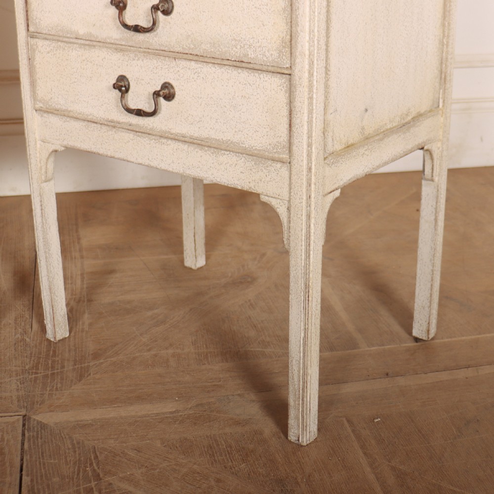 Pair of English Painted Bedside Chests View VI