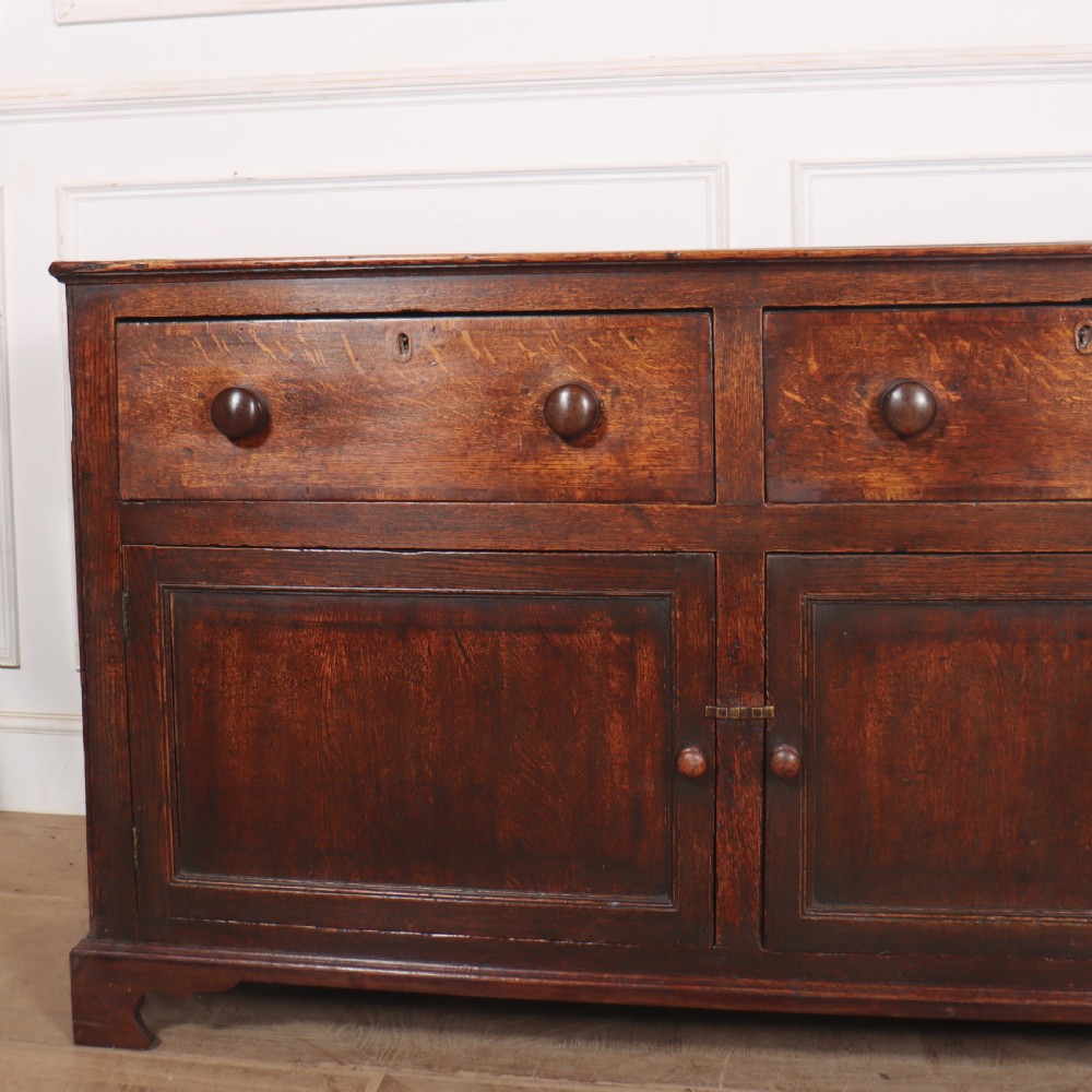 18th Century English Oak Dresser Base View II
