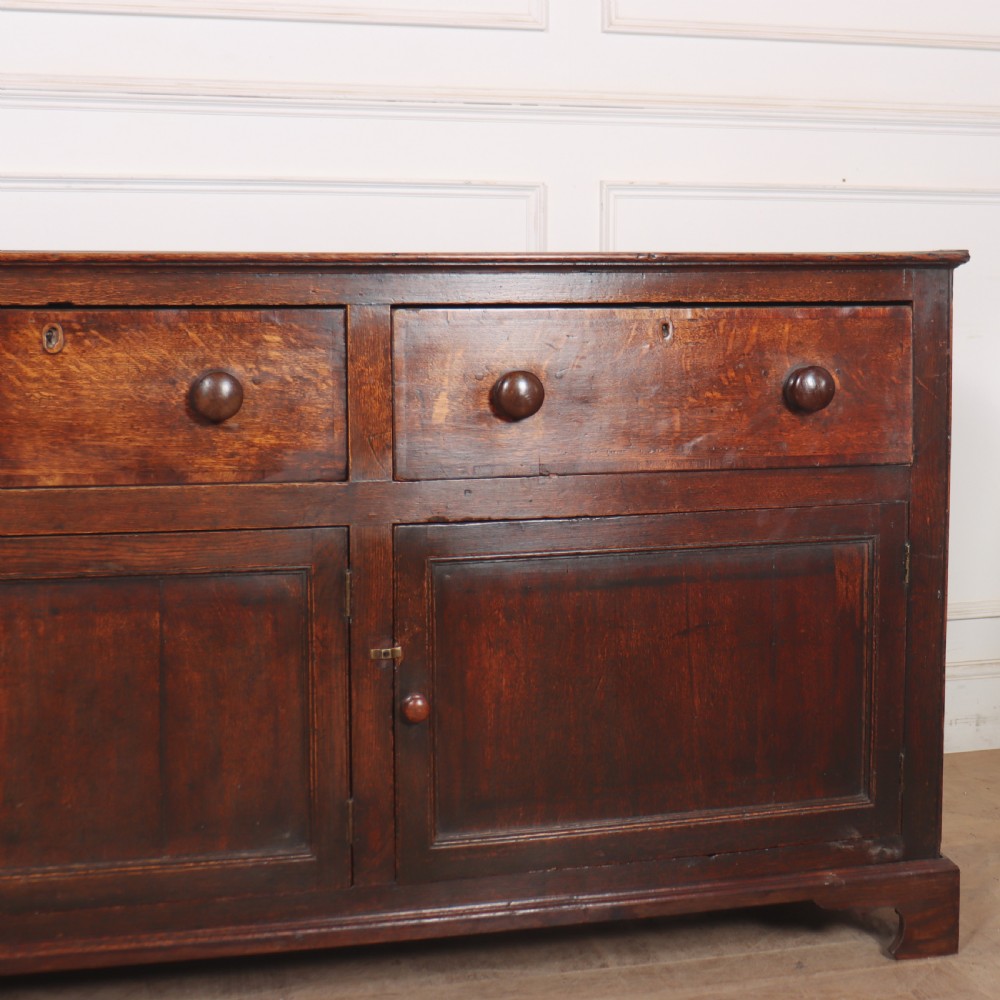18th Century English Oak Dresser Base View V