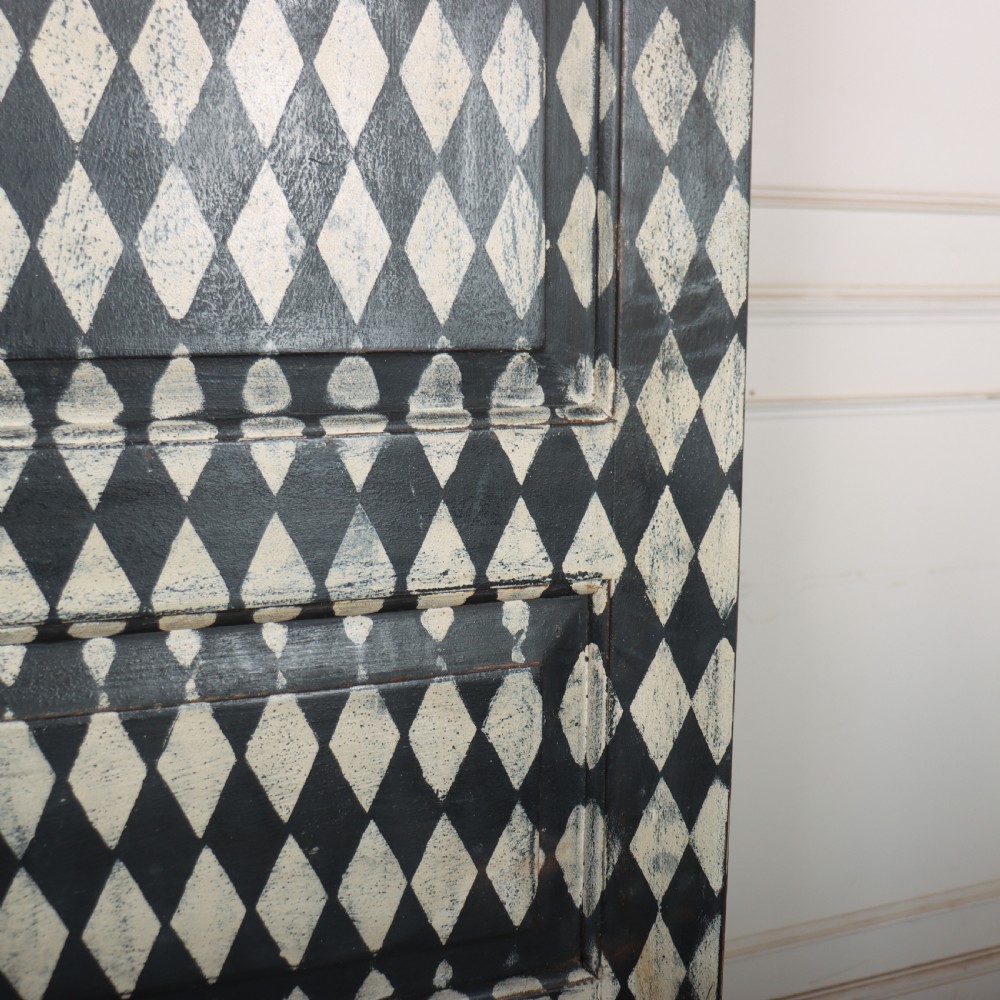 English Painted Harlequin Wardrobe View VIII