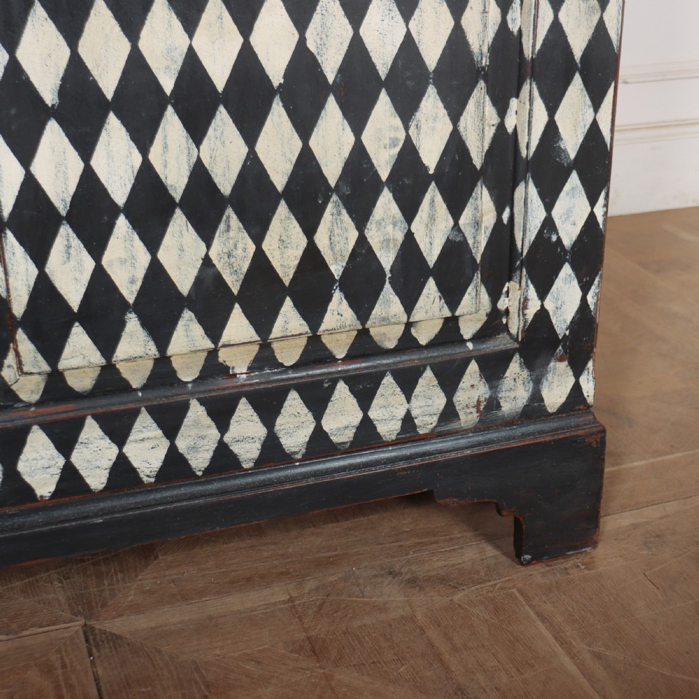 English Painted Harlequin Wardrobe View XI
