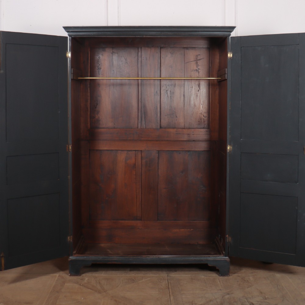 English Painted Harlequin Wardrobe View XIII