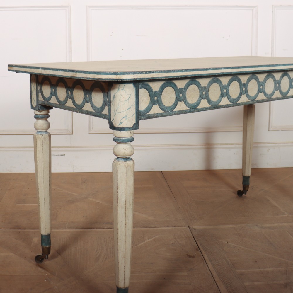 English Painted Console Table View II