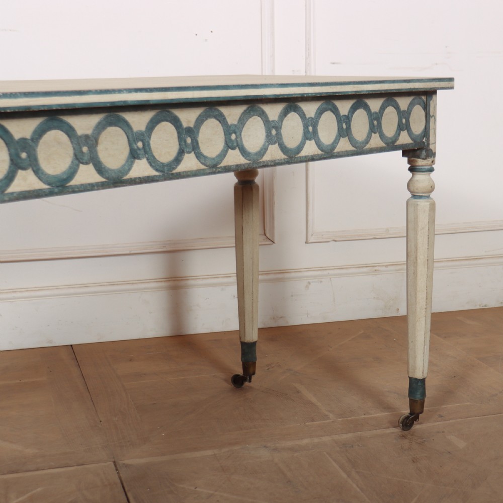 English Painted Console Table View III
