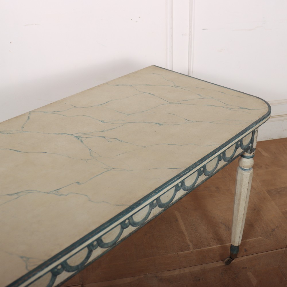 English Painted Console Table View IV